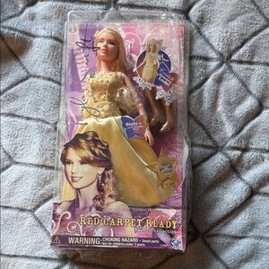 Taylor Swift Barbie Doll Red Carpet Ready Jakks Pacific Gold Dress